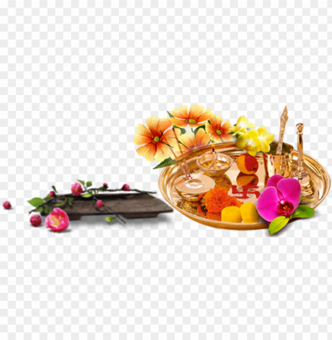 slide - borosil brasspoojathali brass pooja & thali set Isolated Item with Clear Background PNG