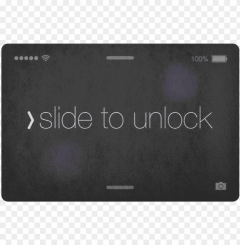 slide to unlock doormat - tablet computer Transparent PNG Isolated Object Design