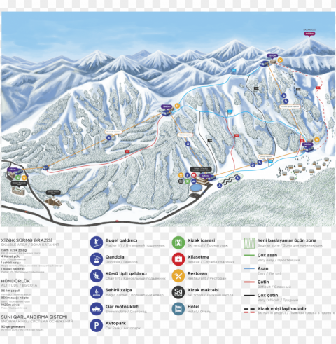 slopemap - tufandag ski resort PNG transparent photos vast variety