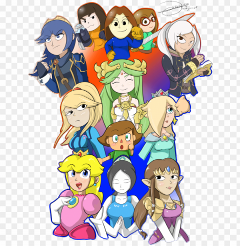 slowly but surely palutena is making that dream a - super smash girls HighResolution PNG Isolated on Transparent Background PNG transparent with Clear Background ID 3c7f81a7