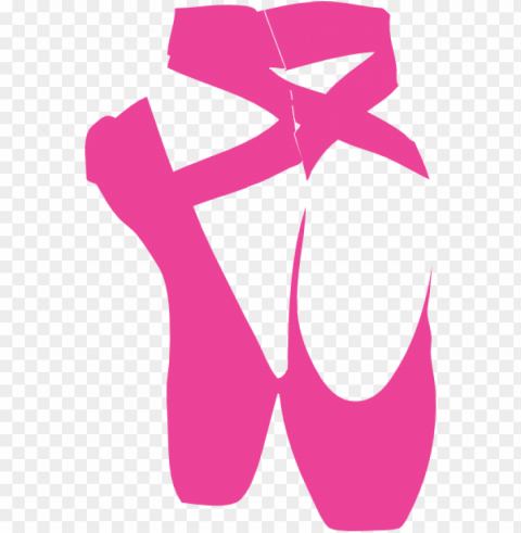 small - ballet shoes silhouette Isolated Element in HighQuality PNG