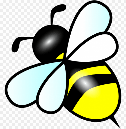 small bee clip art - clipart bumble bee PNG Image with Isolated Element