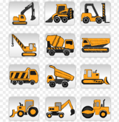 small construction cliparts - construction equipment icon Transparent PNG graphics archive