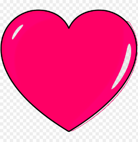 small outline cartoon heart love pink hearts - pink heart PNG images with alpha transparency bulk