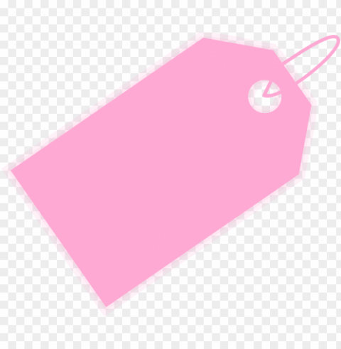 Small - Pink Price Tag Clipart PNG Images With Clear Cutout