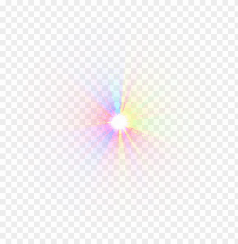 small rainbow lens flare PNG free transparent