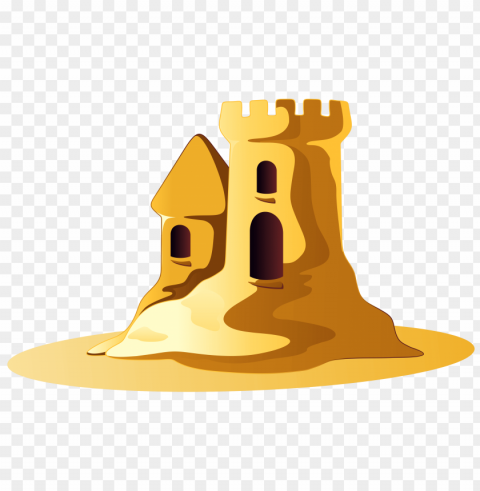 small sand castle PNG high resolution free