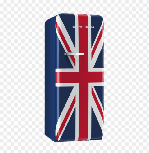 smeg union jack refrigerator Isolated Design Element in HighQuality Transparent PNG