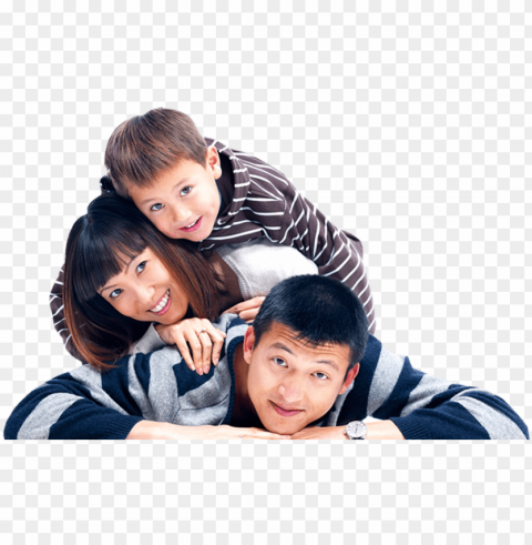 smile makeover - happy asian family PNG transparent graphics for projects