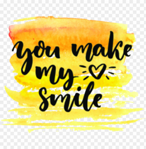 smile quote tumblr watercolor remixit stickers - ivy bronx fuiloro quote motivational you make my heart PNG transparent design