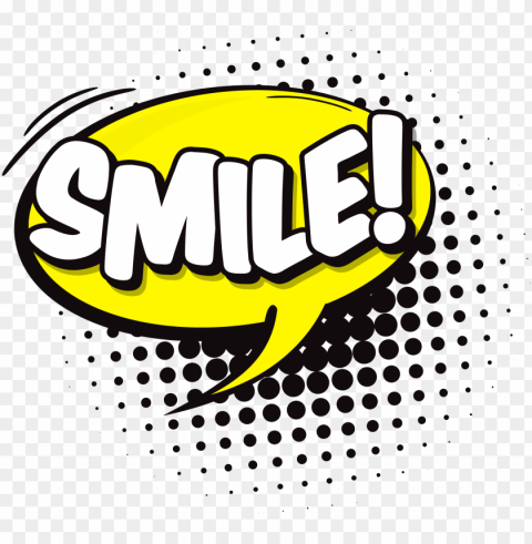 smile speech bubble - comic bubble smile Transparent Background PNG Isolated Pattern
