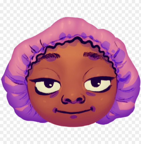 Smile With Smug Eyes And Satin Bonnet - Eye PNG With Transparent Background Free