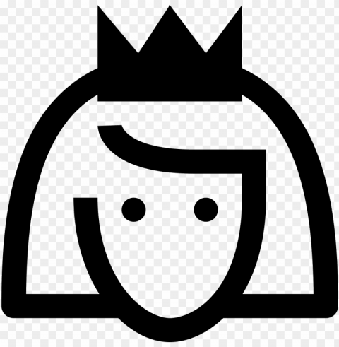 smilecomputer icons emot share icon icone - black and white princess icon PNG for digital design