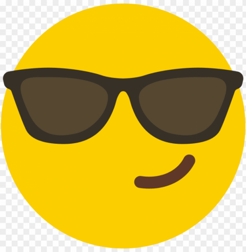 smiley face emoji emoticon symbol vinyl cell phone - sunglass emoji PNG files with clear backdrop collection