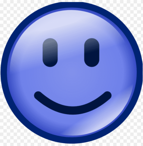smiley face vector clip art - smiley face color blue Transparent Background PNG Isolation