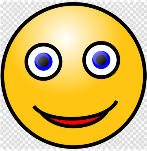 smiley face with blue eyes PNG file with no watermark