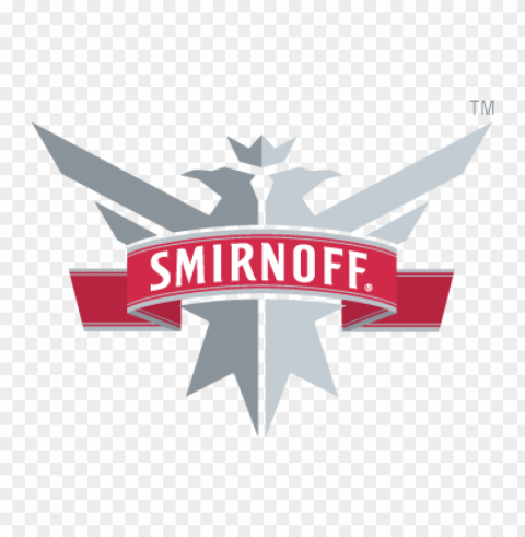 smirnoff vodka vector logo Transparent Background Isolated PNG Figure