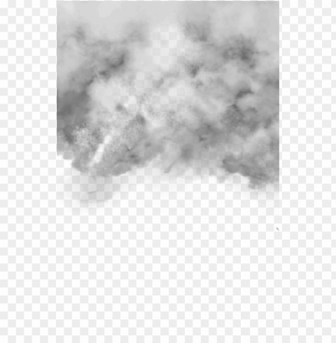 smoke cloud Clean Background Isolated PNG Character