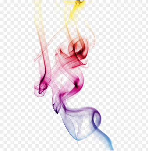 Smoke Rainbow Effect Ftestickers Stickers Autocollants - Colored Smoke Transparent PNG Isolated Illustration With Clear Background