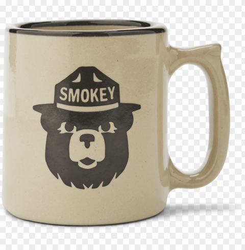 smokey bear stoneware mug filson smokey the bear - filson smokey bear mu Isolated Subject on HighQuality PNG