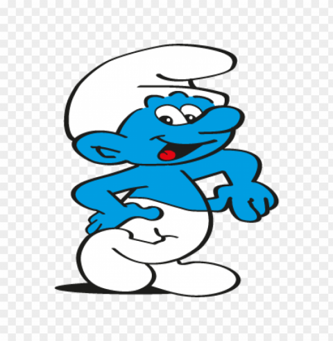 smurf eps vector logo free download Isolated Object on Transparent PNG