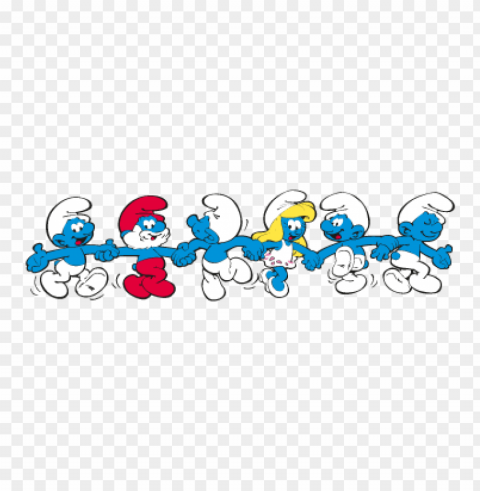 smurfs vector free download PNG for educational use