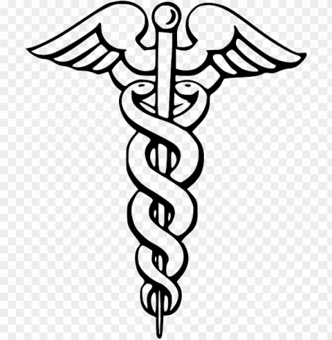 snake symbol pin doctor wing free pharmacy staff - caduceus sv PNG Image with Isolated Subject