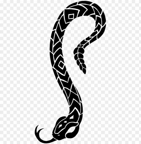 snake tattoo image transparent - tribal snake PNG Graphic Isolated on Clear Backdrop