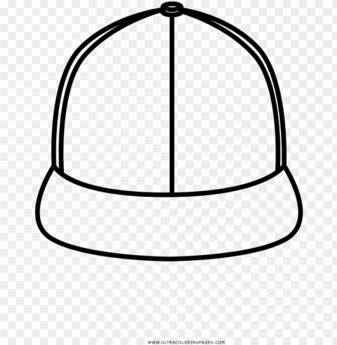 snapback coloring page - coloring book PNG Graphic Isolated on Transparent Background