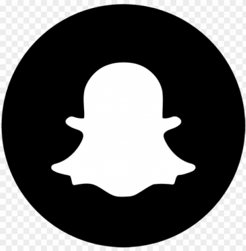 snapchat black & white icon snapchat snap chat - snapchat logo black PNG isolated
