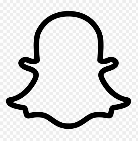 Snapchat Logo Design ClearCut Background PNG Isolated Item