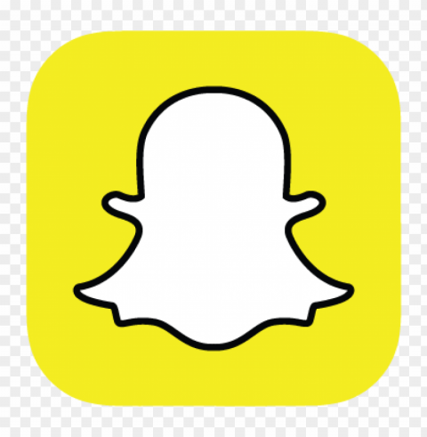 snapchat logo vector Isolated Character with Clear Background PNG