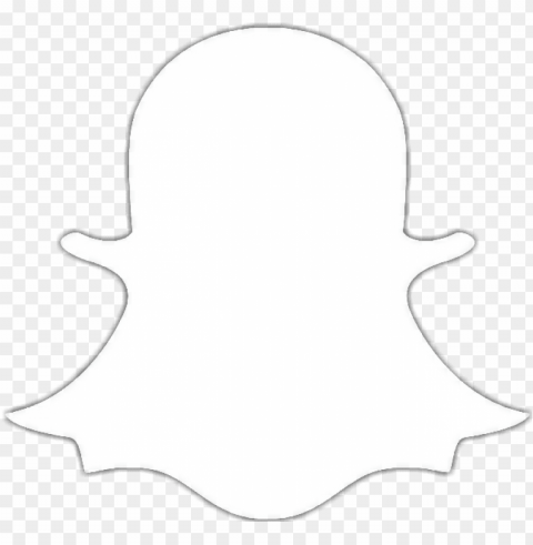 snapchat logo white blanco negro moda - snapchat icon white Transparent Background PNG Object Isolation