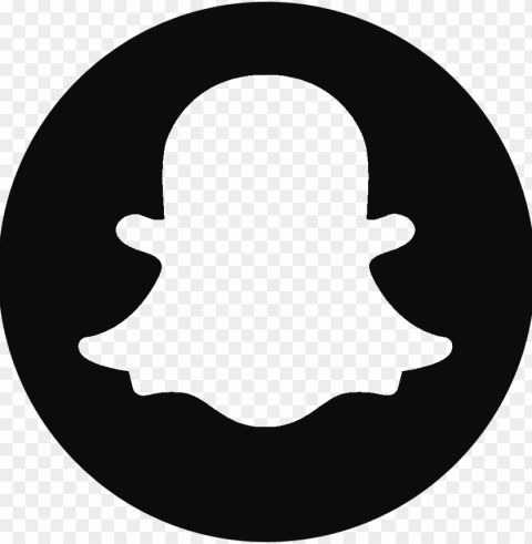 snapchat logo4 - snapchat logo black and white Transparent PNG artworks for creativity
