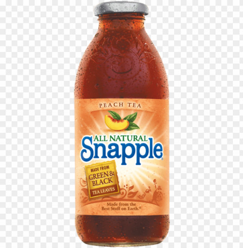 snapple peach iced tea - snapple oz Transparent PNG Isolation of Item