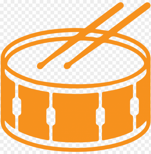 snare drum line art Transparent Background Isolation in PNG Image