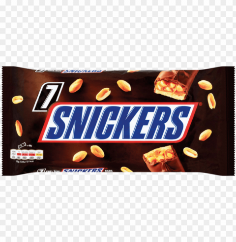 snickers multipack 7x48g - chocolate candy Free PNG images with clear backdrop PNG transparent with Clear Background ID 6b89d987