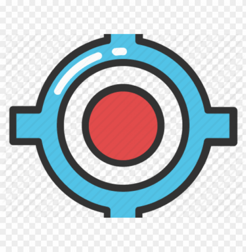 sniper clipart target sign - crosshair ico PNG transparent design bundle