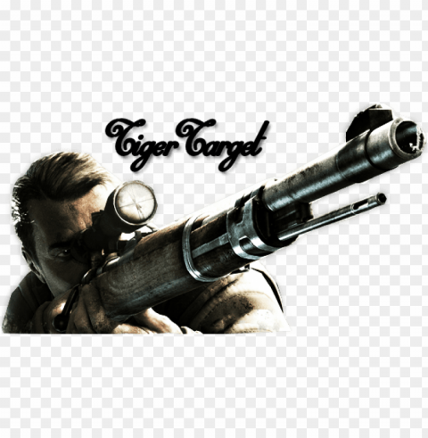 sniper elite Isolated Design Element in HighQuality Transparent PNG