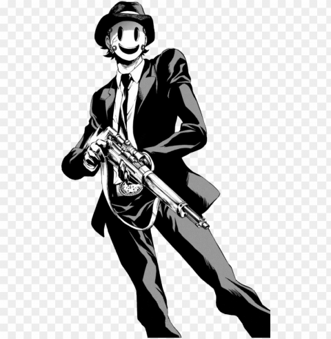 sniper mask - manga high rise invasio Transparent Background Isolated PNG Design