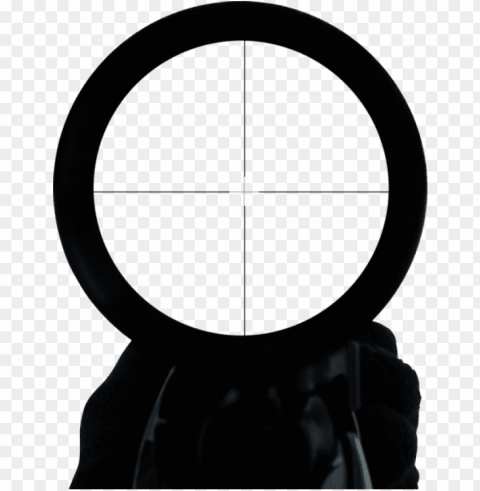 sniper scope and hand - sniper scope pov PNG photo