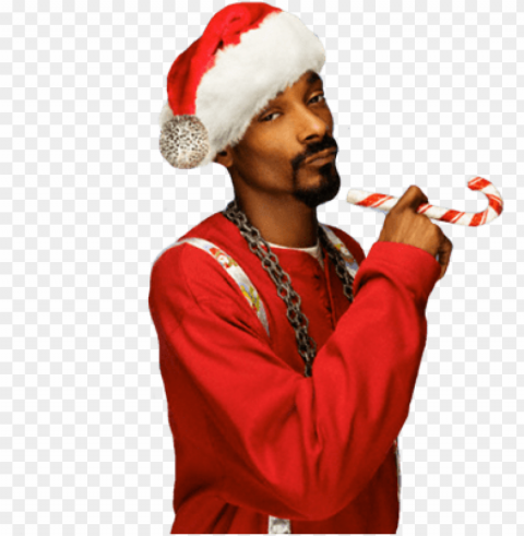 snoop dogg - snoop dogg santa gif Clean Background Isolated PNG Design
