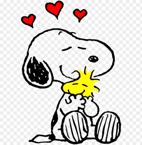 snoopy charlie brown lucy van pelt rerun van pelt linus - snoopy and woodstock love Isolated PNG Graphic with Transparency