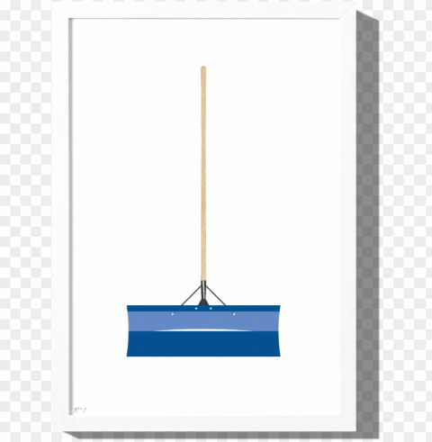 snow shovel art print PNG Image with Isolated Icon