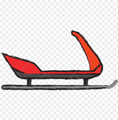 snow sled icon design - icon design PNG Isolated Subject on Transparent Background