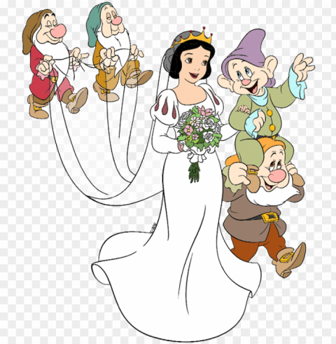 snow white clipart dopey - snow white wedding disney PNG with Isolated Object