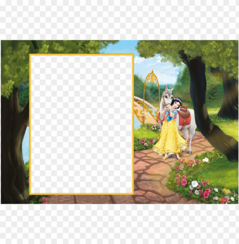 snow white photo frame PNG Image with Isolated Transparency PNG transparent with Clear Background ID 922afd86