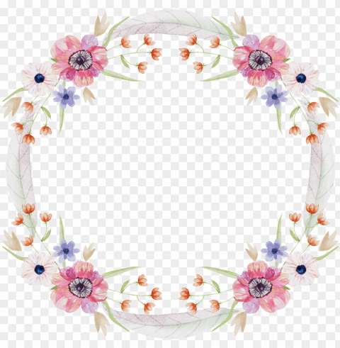 snow white wreath decoration vector - flower circle design PNG graphics with transparency