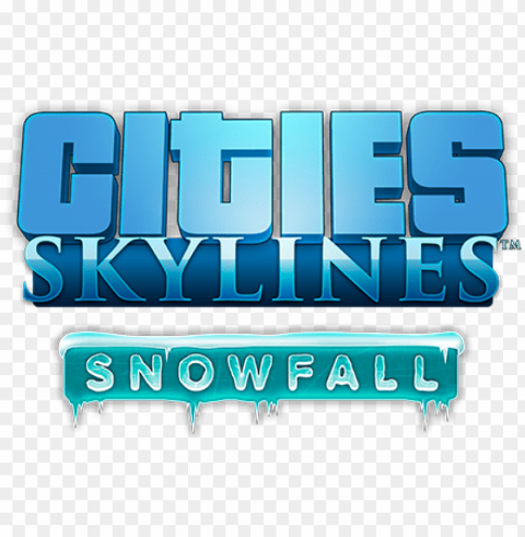 snowfall gamelogo - cities skylines HighQuality Transparent PNG Object Isolation