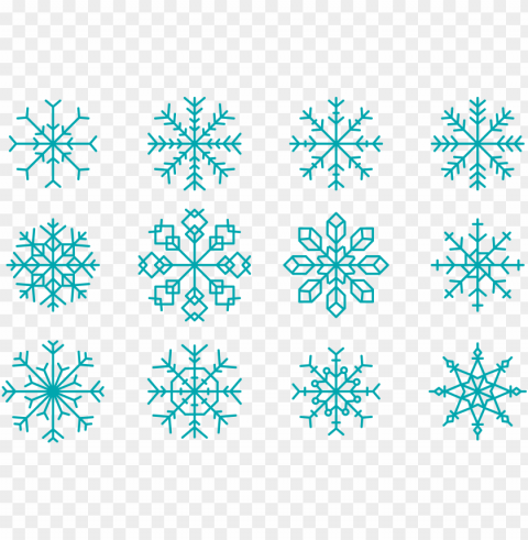 snowflake euclidean vector shape - snowflake Transparent background PNG artworks